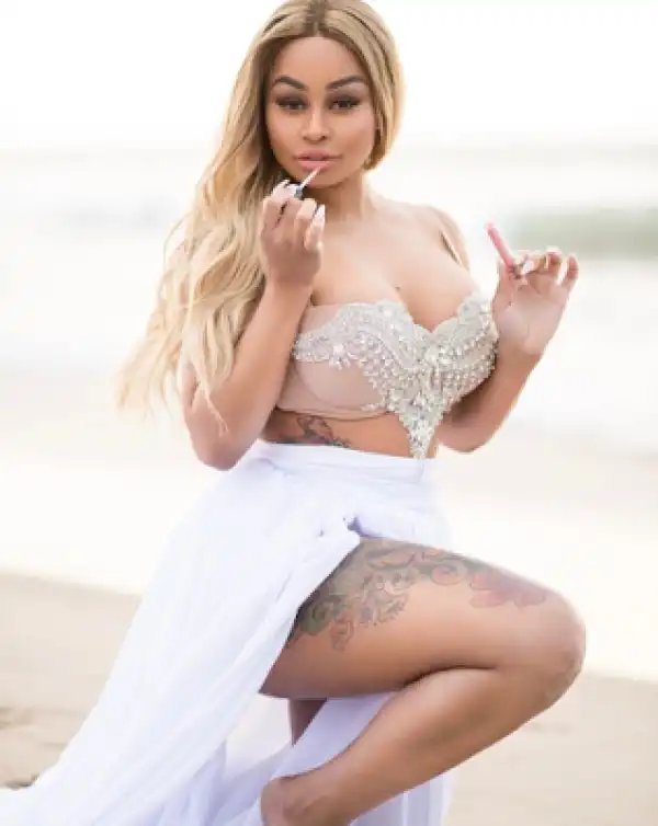 Sexy Blac Chyna Looks Stunning In Slit Dress [Photos]